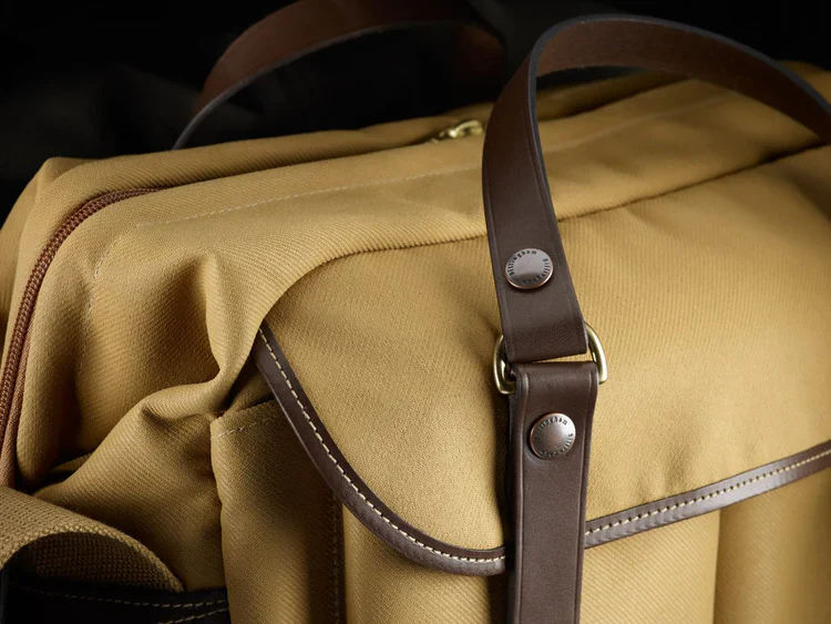 Billingham 307 Khaki Fibrenyte / Chocolate Leather - Image 4