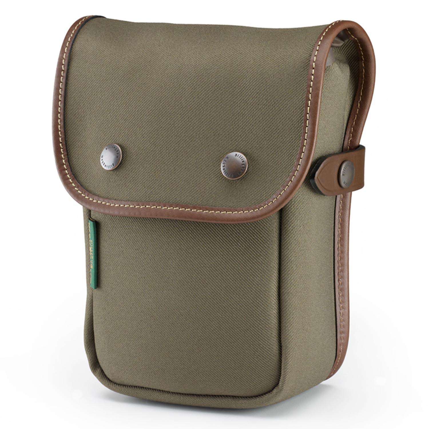 Billingham Delta Pocket Sage Fibrenyte/ Chocolate Leather