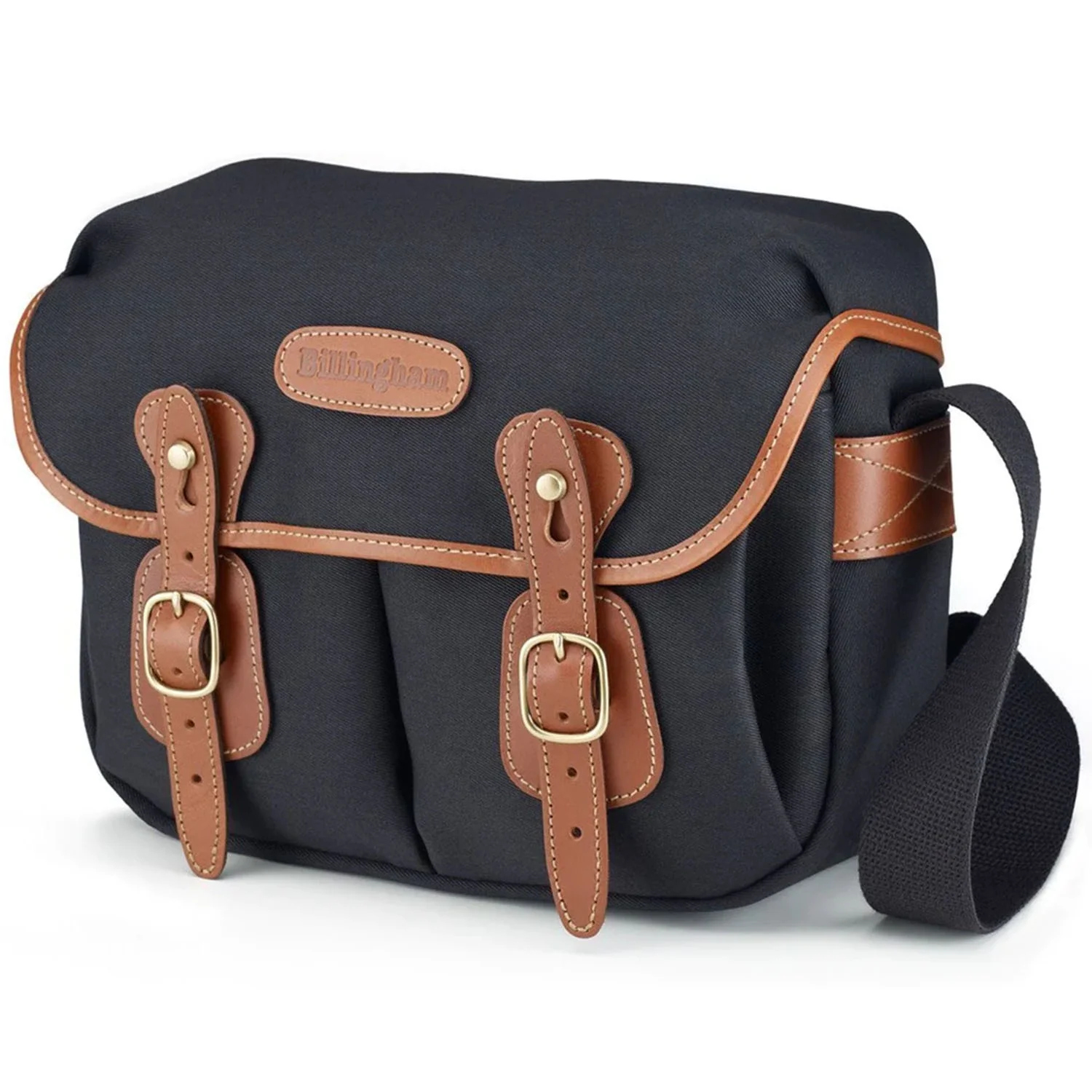 Billingham Hadley Small Black Canvas / Tan Leather