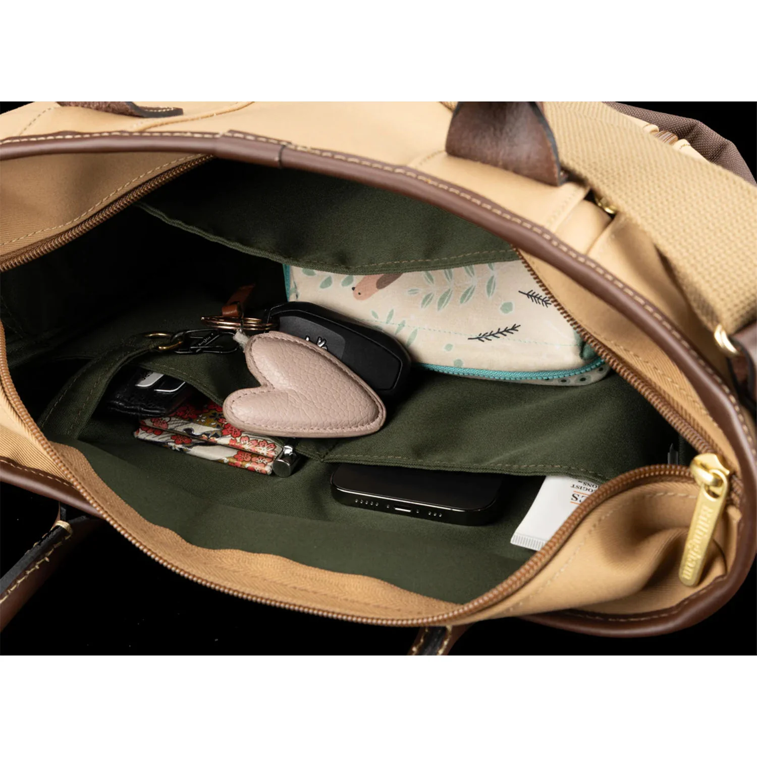 Billingham Key Grip Black Fibrenyte / Black Leather - Image 4