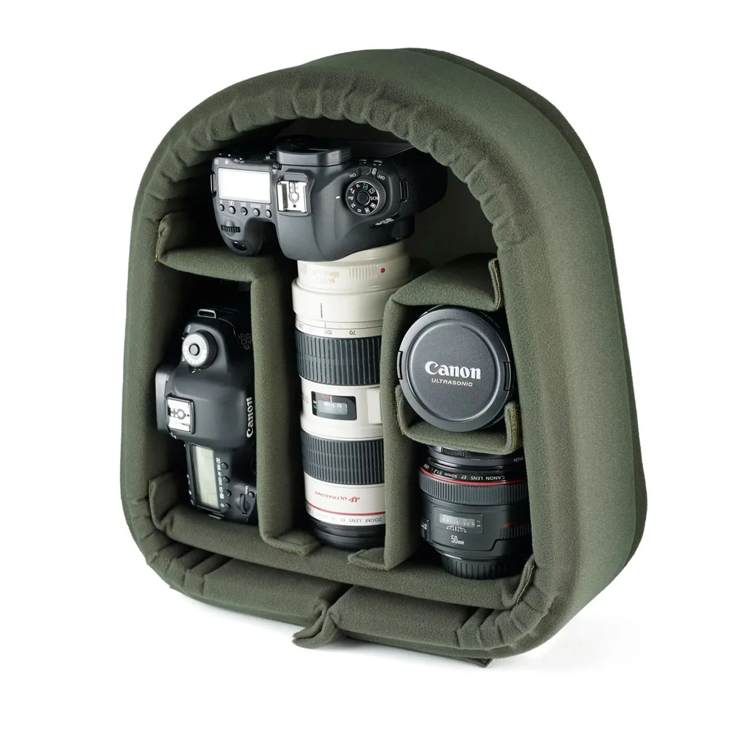 Billingham Rucksack 25 Sage Fibrenyte / Chocolate Leather - Image 2