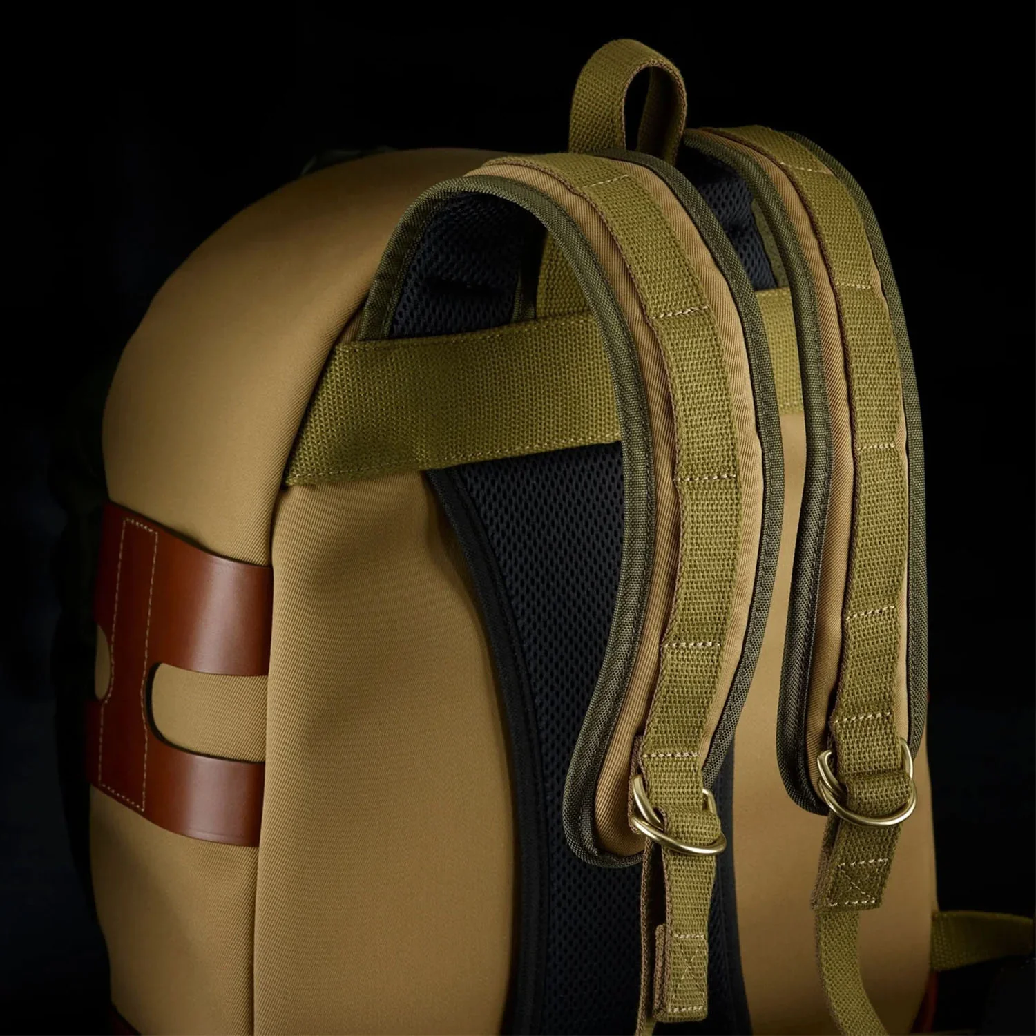 Billingham Rucksack 25 Sage Fibrenyte / Chocolate Leather - Image 5