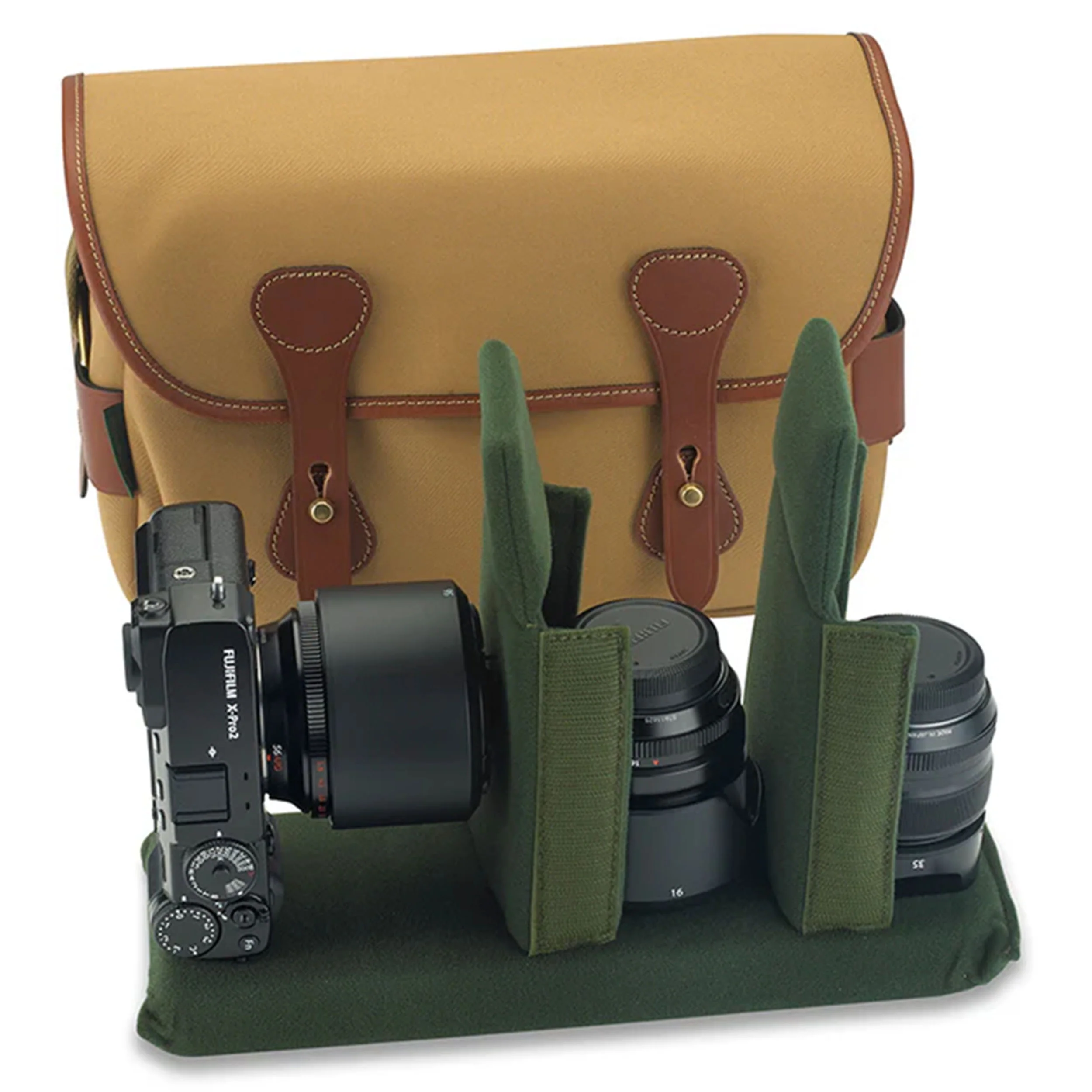 Billingham S3 Sage Fibenyte / Chocolate Leather - Image 7