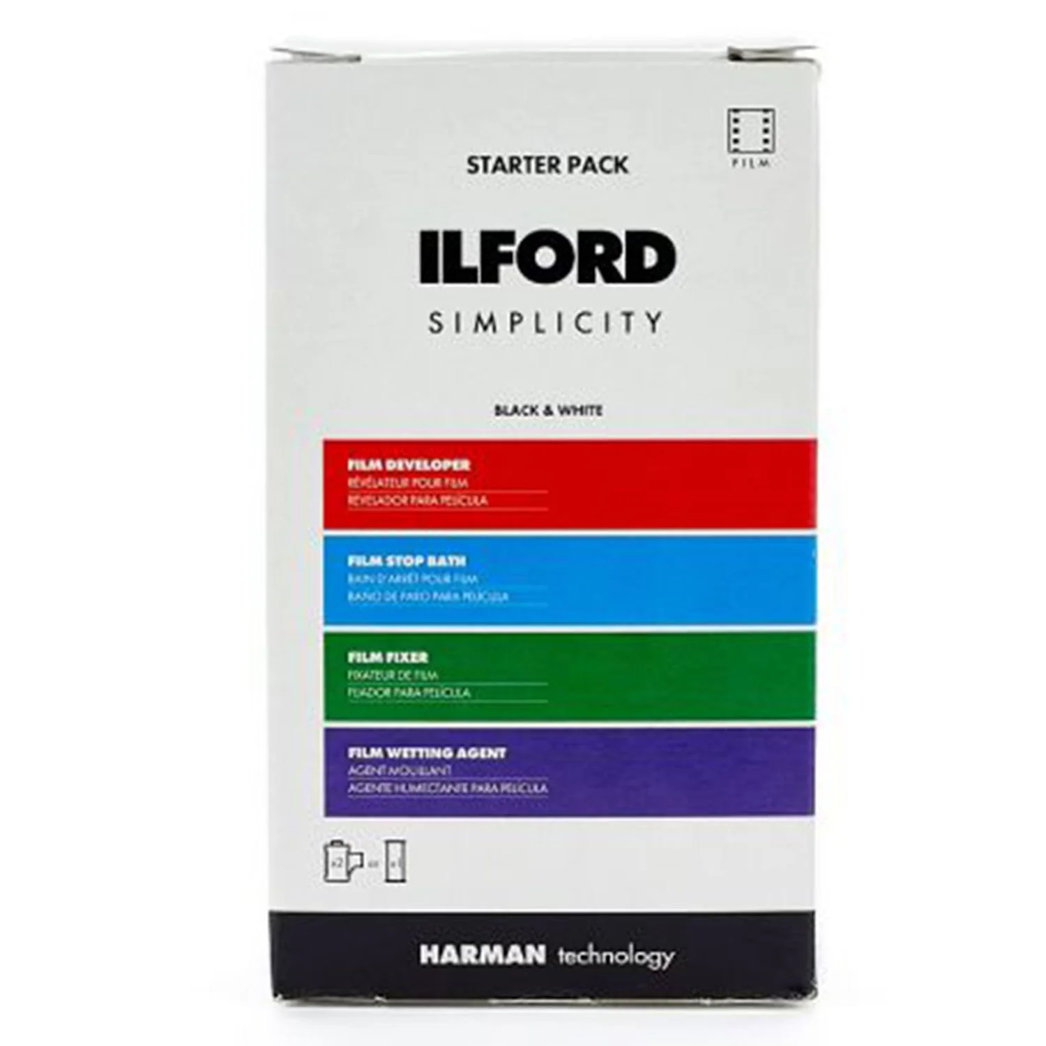 Ilford  Simple Film Kit  (contains 1 each dev/stop/fix/wet)