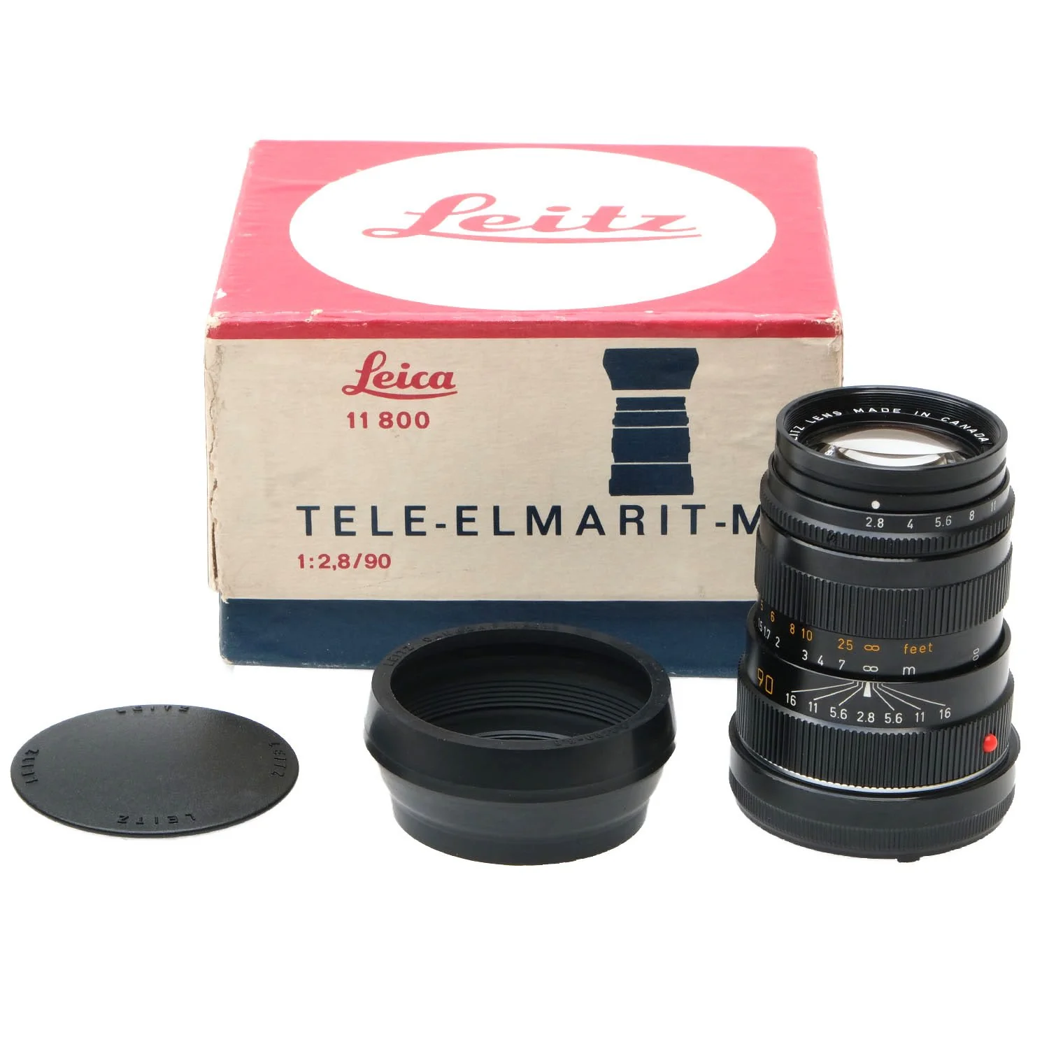 Leica 90mm f2.8 Tele-Elmarit-M, Black, Boxed 3316825 - Image 8