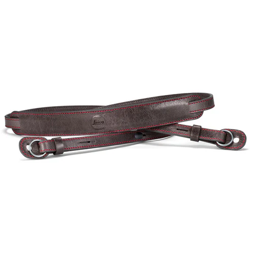 Leica Leica Neck strap, leather, stone-grey