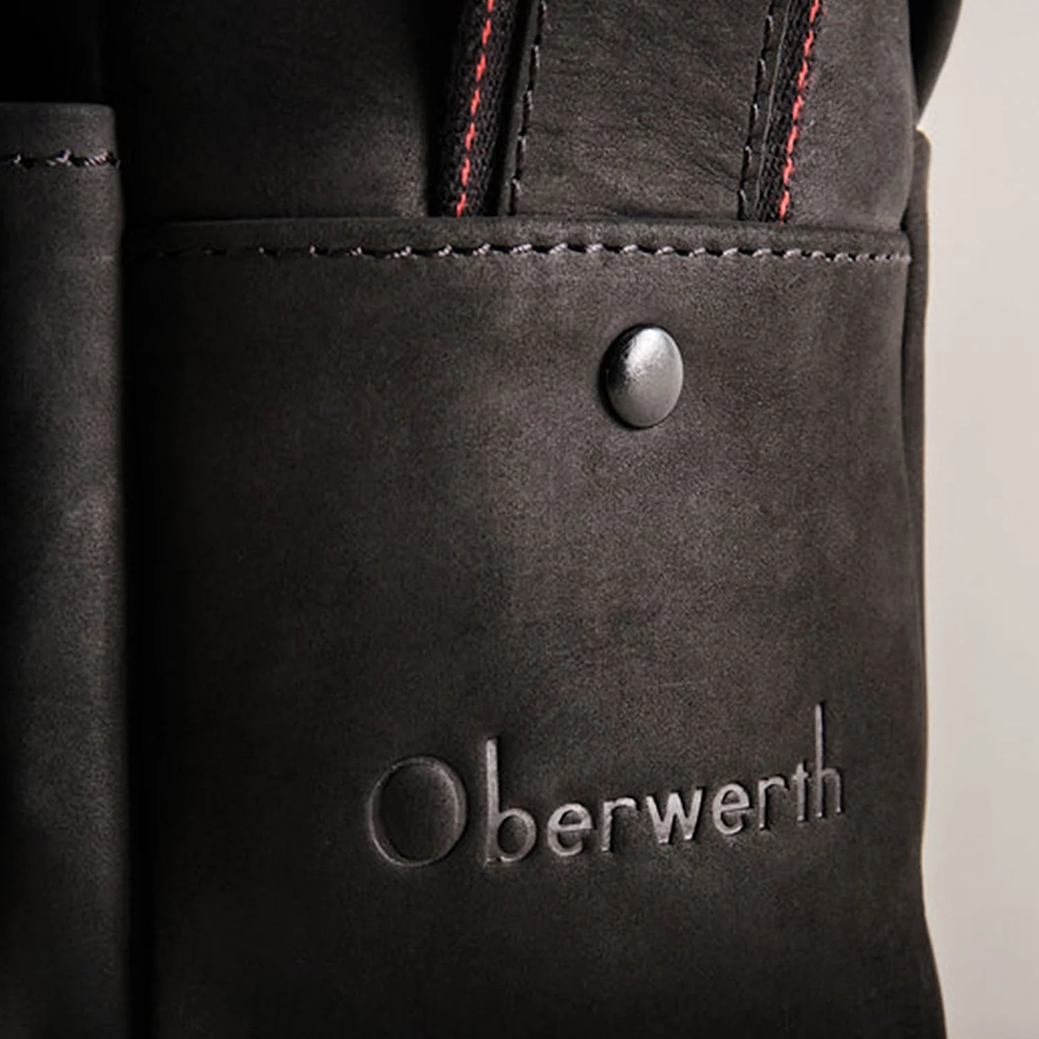 Oberwerth Q Bag Hydro - Black w/ Red Stitching - Image 4