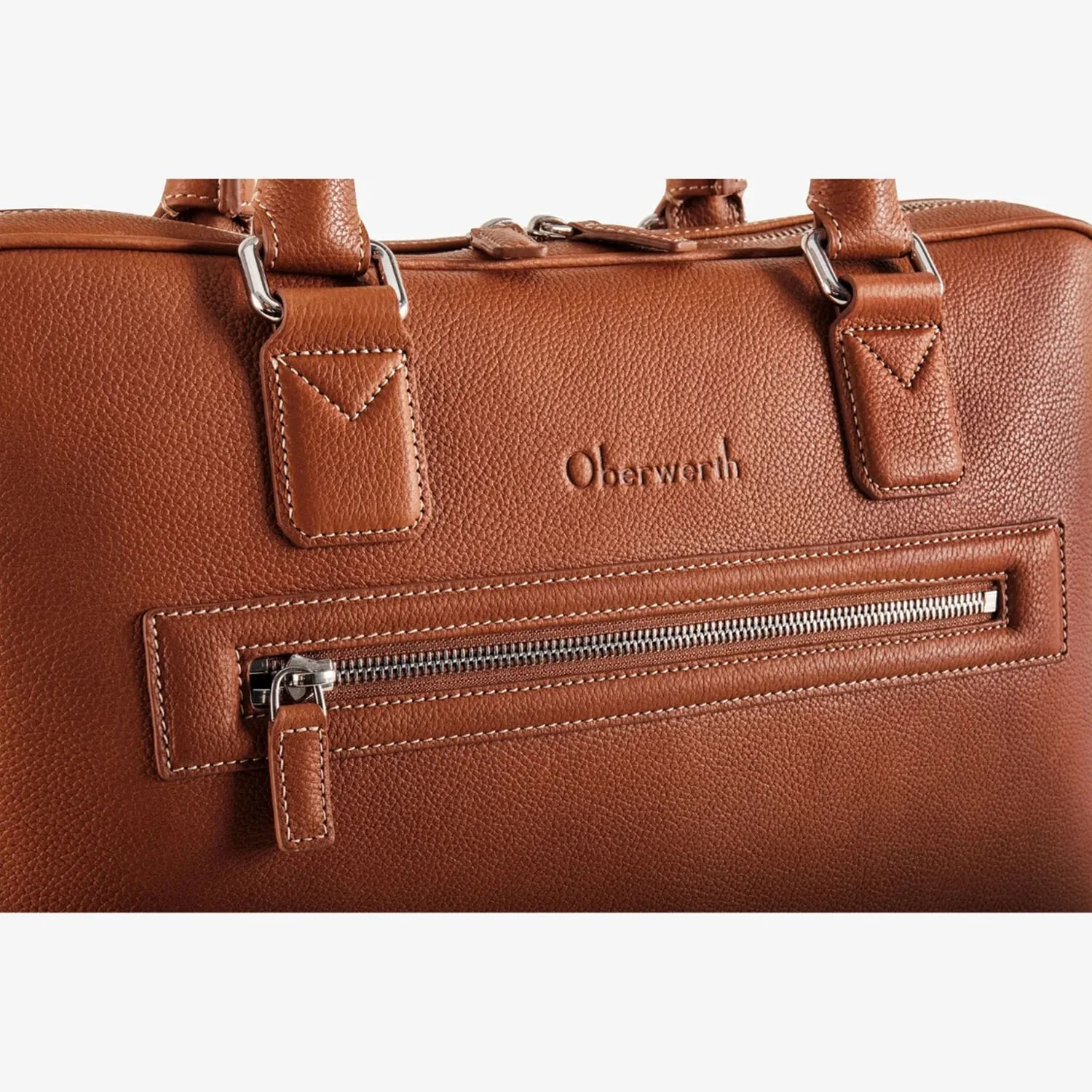 Oberwerth  Warren 1Z Luxury Laptop Bag - Muscat Gold - Image 3