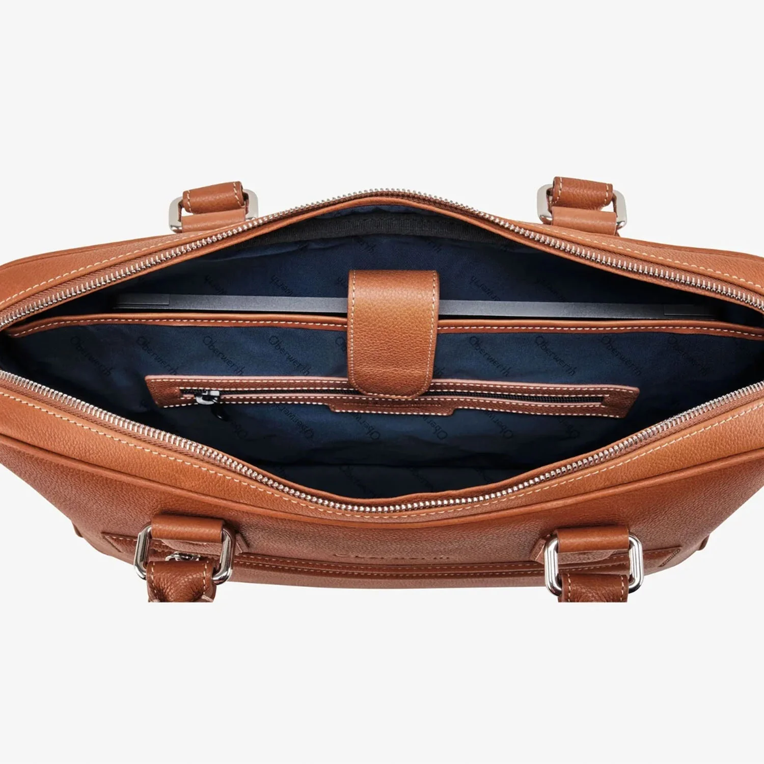 Oberwerth  Warren 1Z Luxury Laptop Bag - Muscat Gold - Image 6