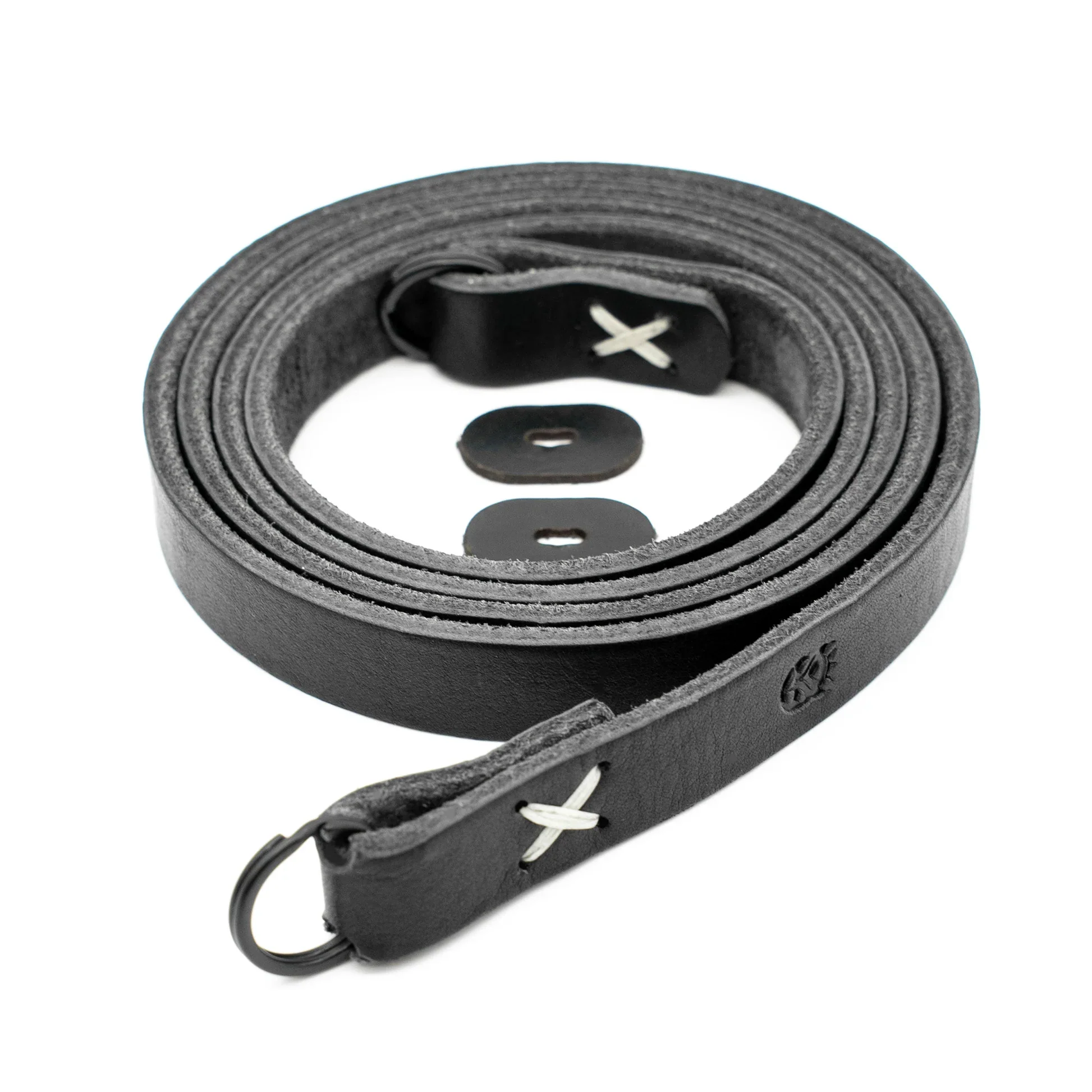 Owlkrown Raw Vintage Leather Strap - Monochrom 45" - Image 12