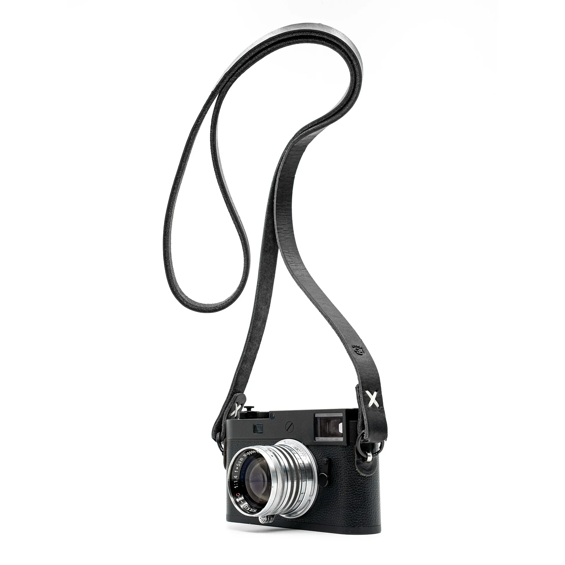 Owlkrown Raw Vintage Leather Strap - Monochrom 45" - Image 5