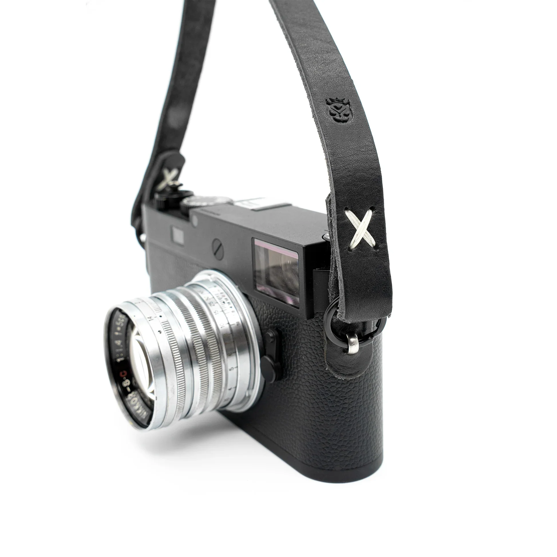 Owlkrown Raw Vintage Leather Strap - Monochrom 45" - Image 7