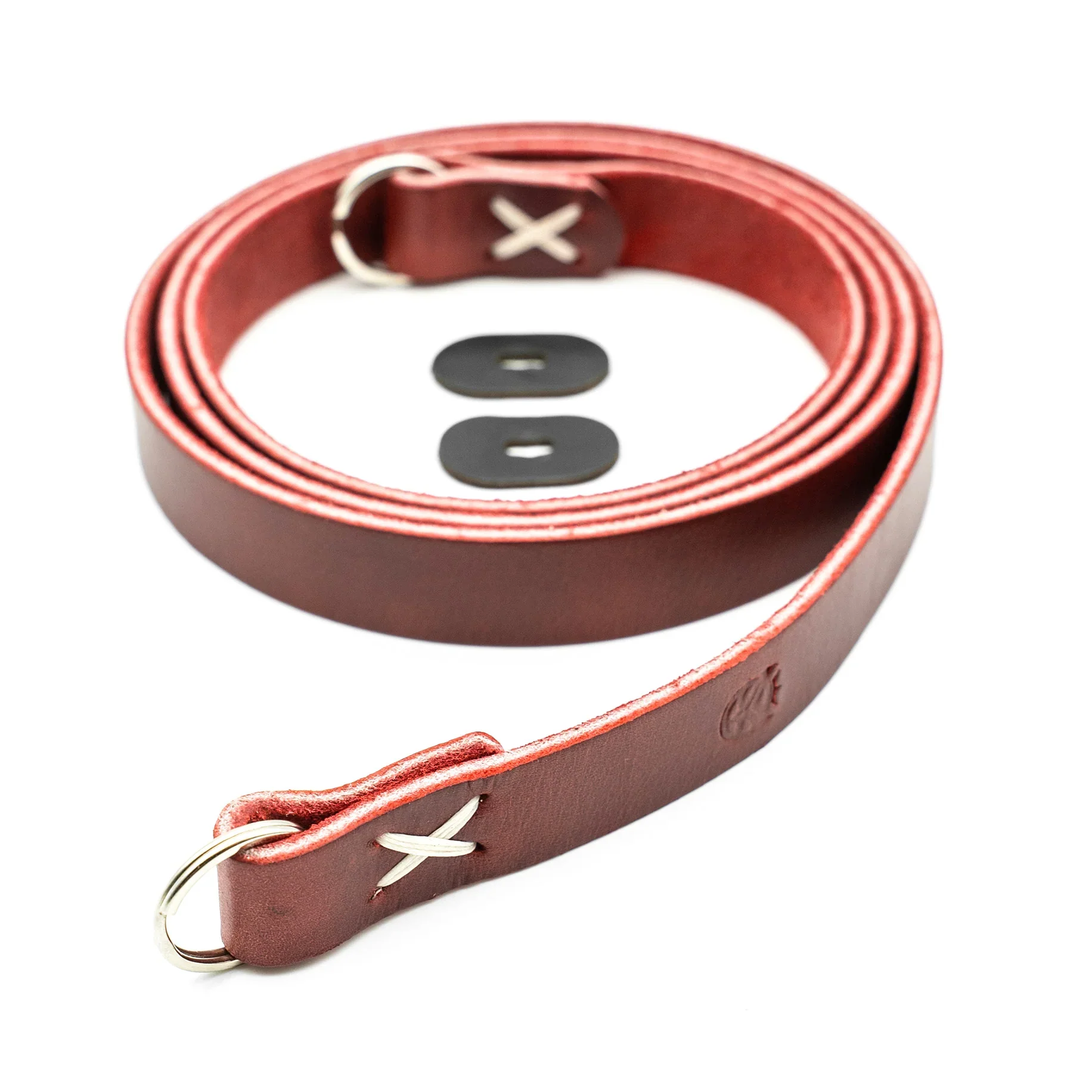 Owlkrown Raw Vintage Leather Strap - Red Dune 45"