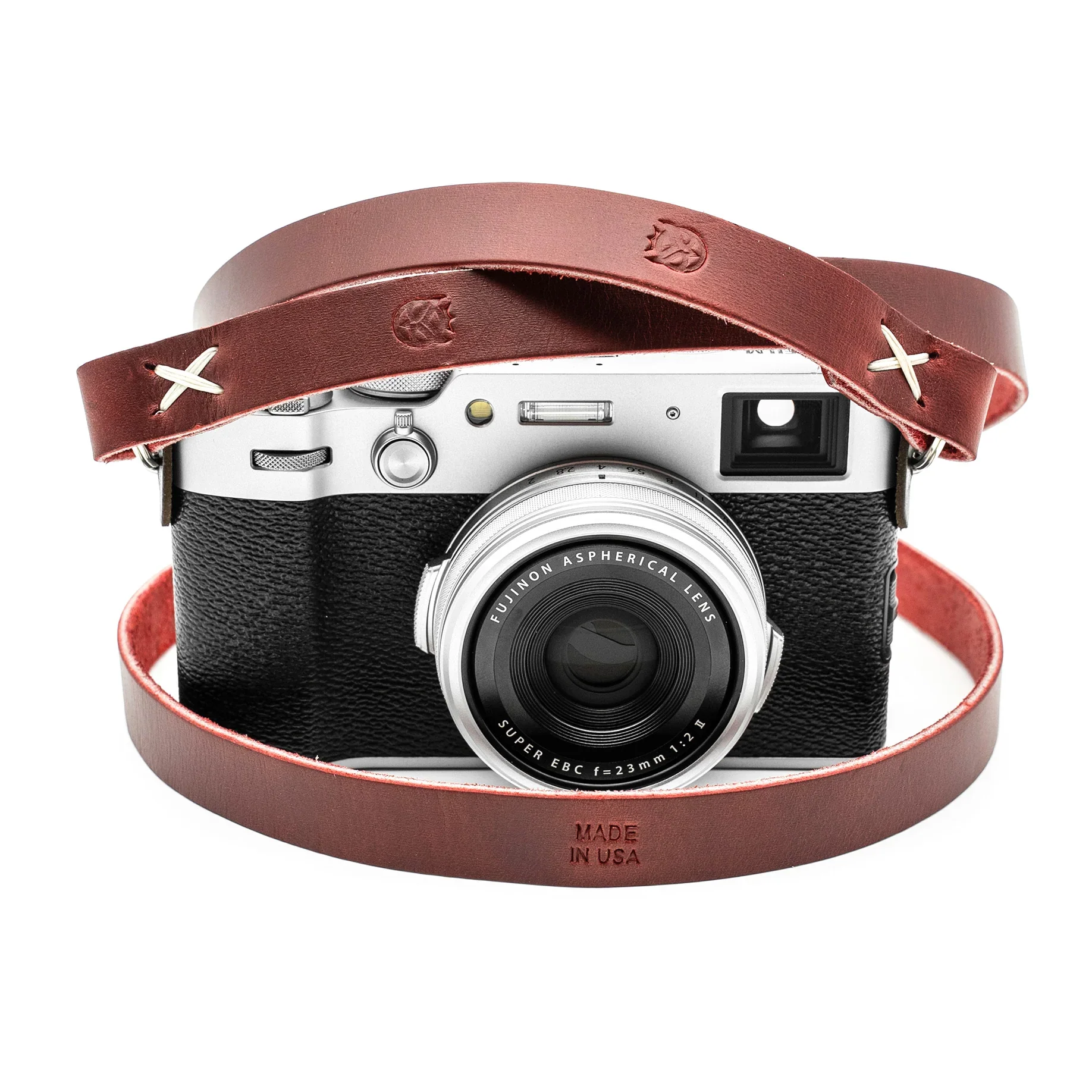 Owlkrown Raw Vintage Leather Strap - Red Dune 45" - Image 2