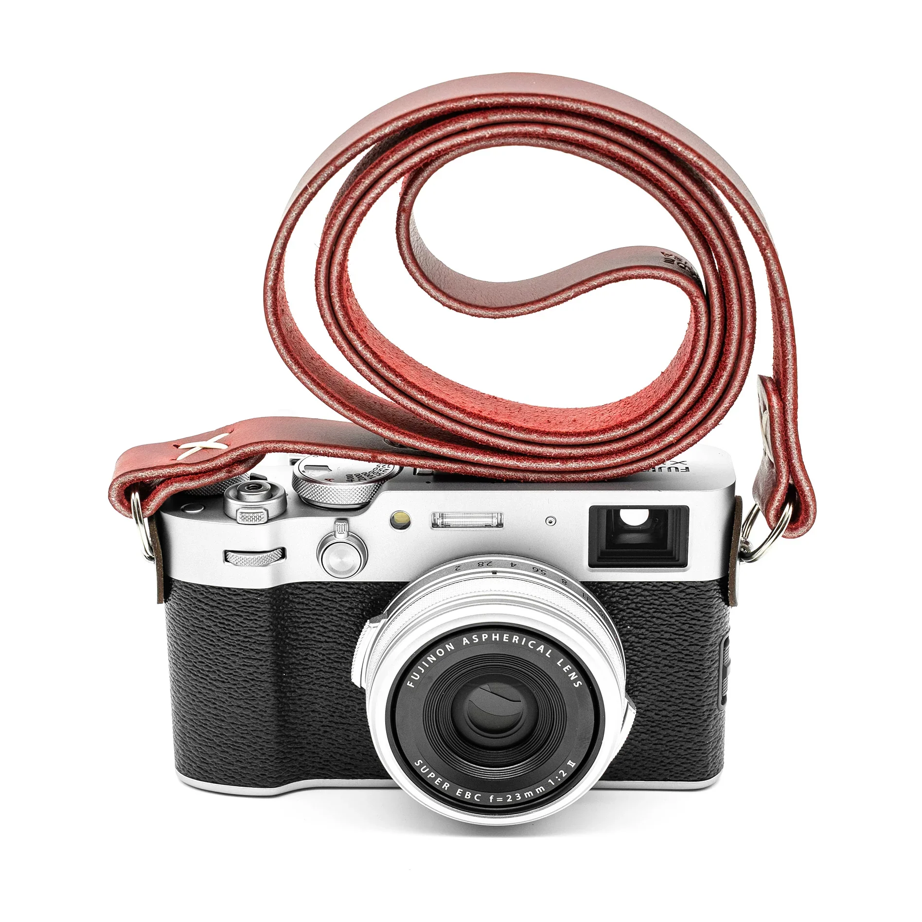 Owlkrown Raw Vintage Leather Strap - Red Dune 45" - Image 3