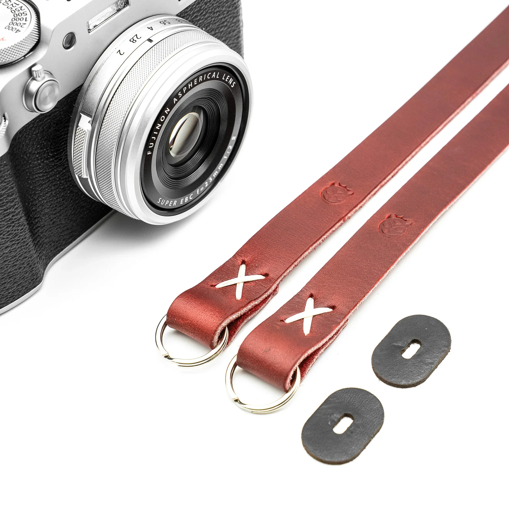 Owlkrown Raw Vintage Leather Strap - Red Dune 45" - Image 6