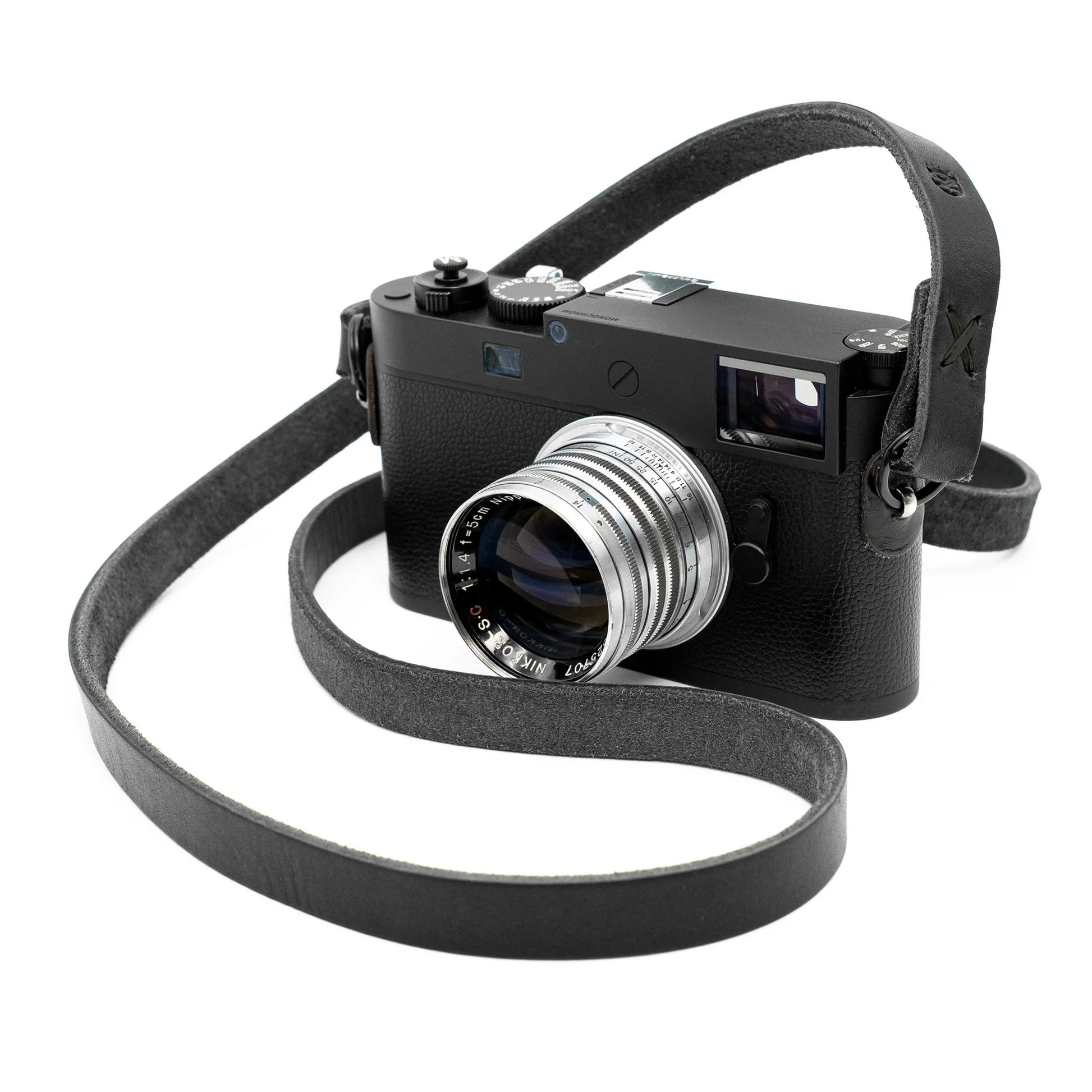 Owlkrown Raw Vintage Leather Strap - Stealth 45" - Image 4