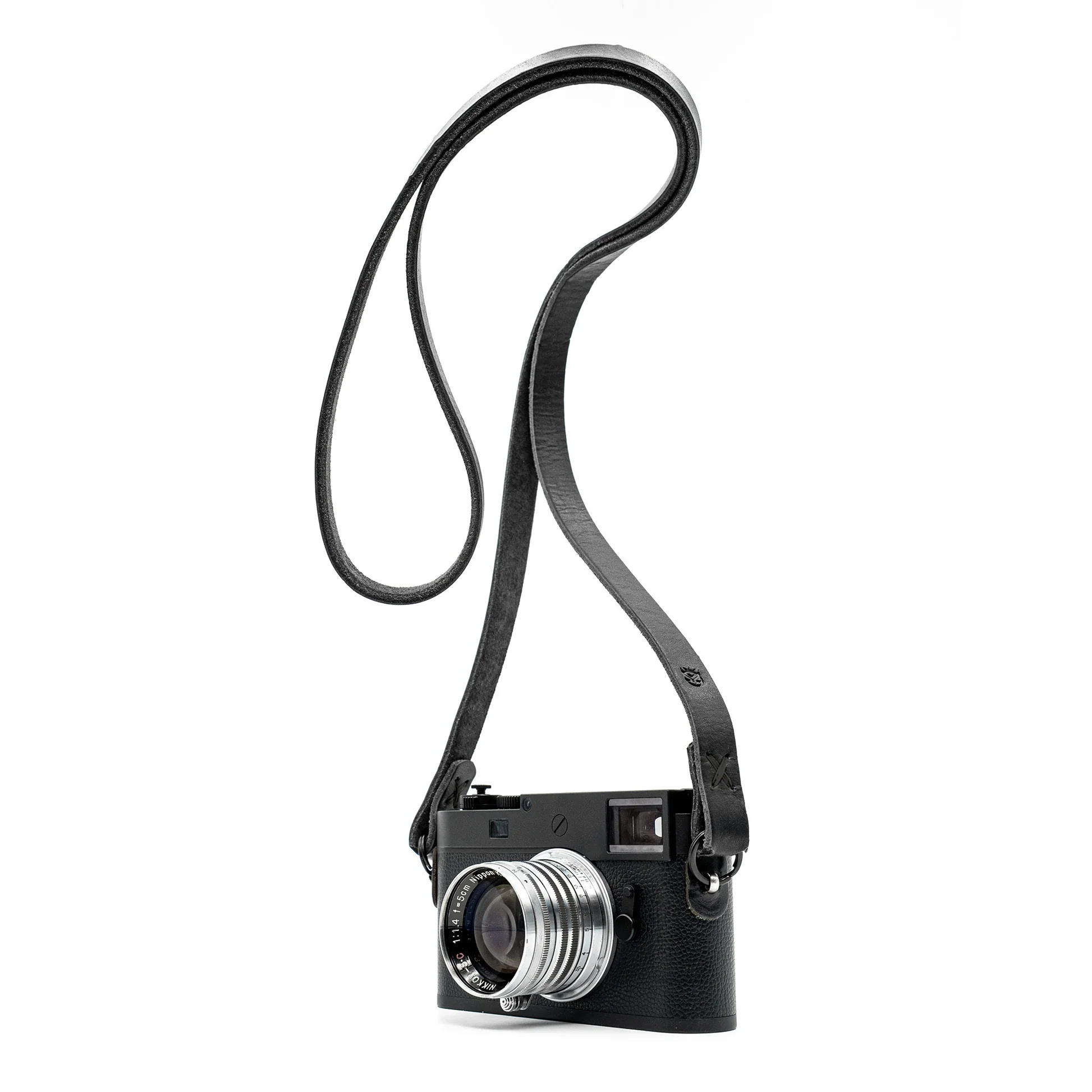 Owlkrown Raw Vintage Leather Strap - Stealth 45" - Image 5
