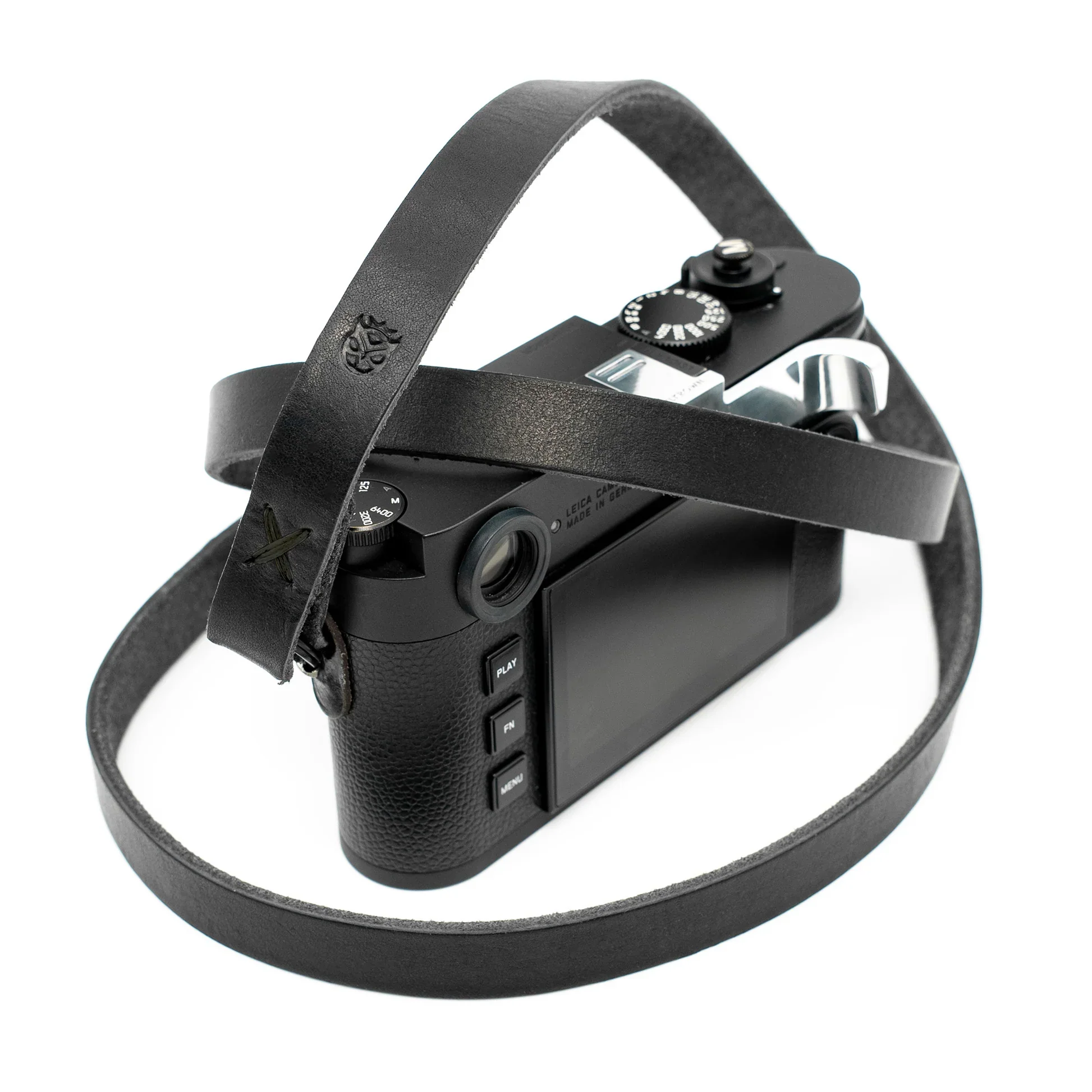 Owlkrown Raw Vintage Leather Strap - Stealth 45" - Image 6