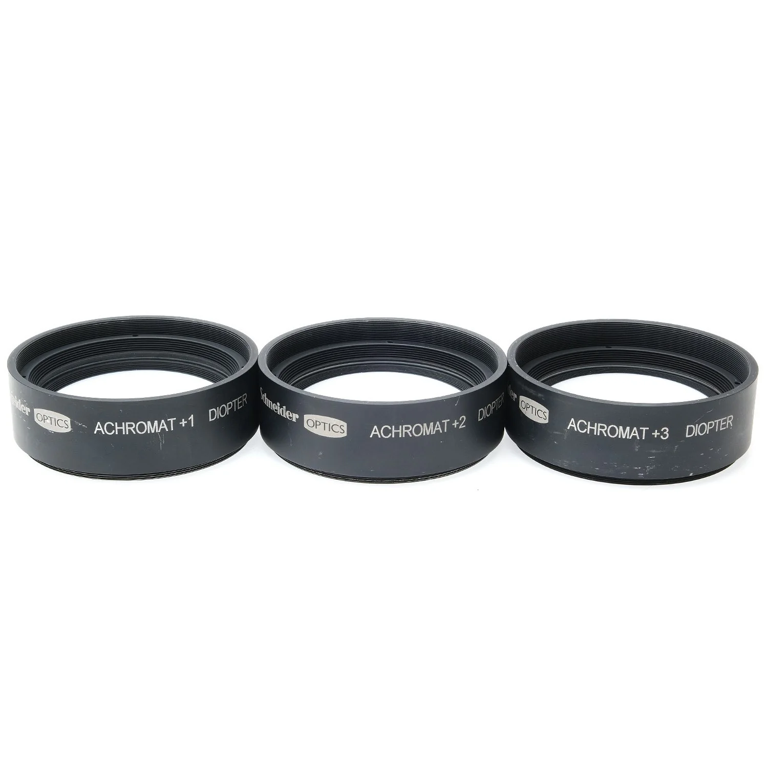 Schneider Series 9 Achromat +1, +2, +3 Diopter Set, Case (9)