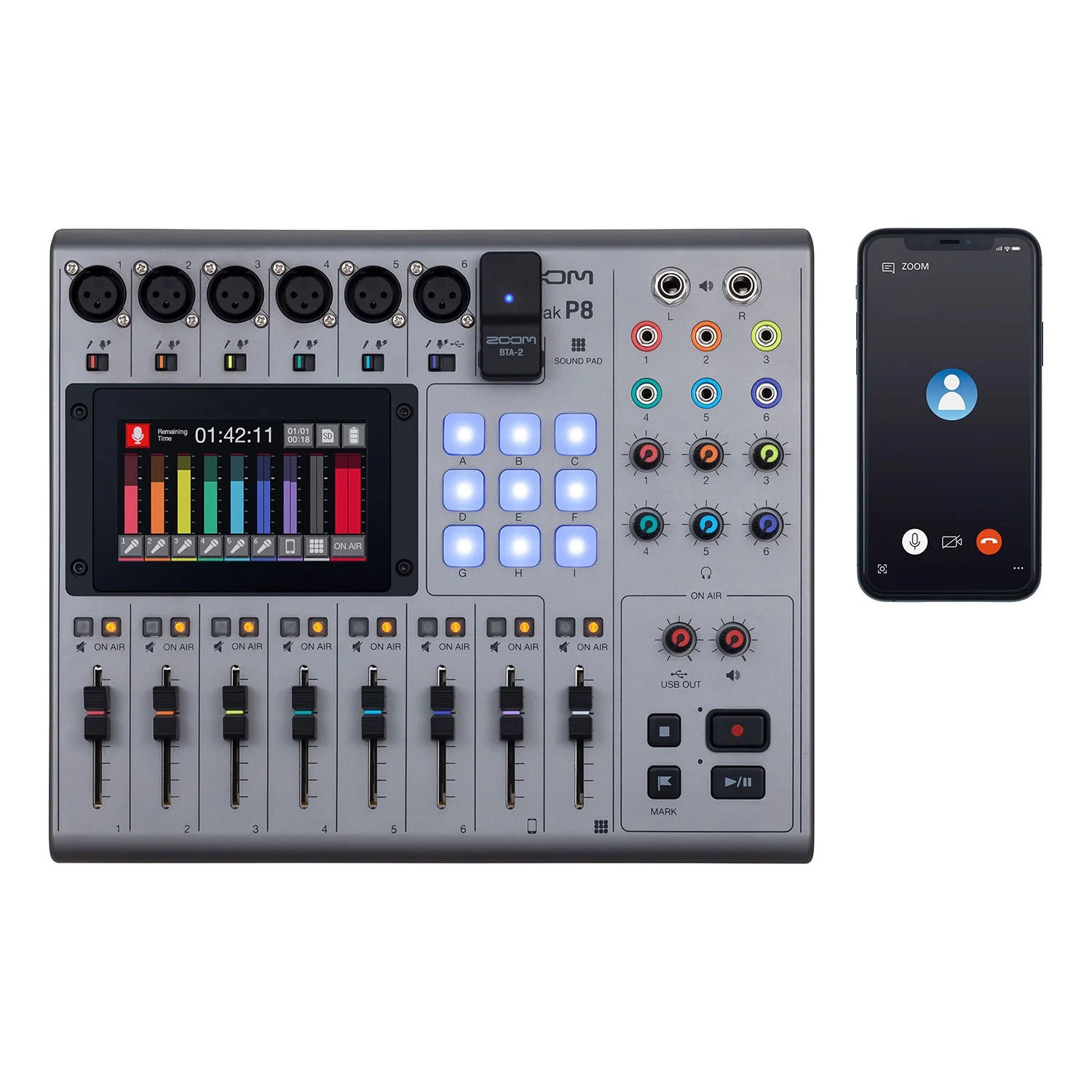 Zoom Podtrak P8 Podcast Recorder - Image 6